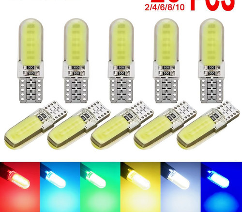 T10 car 501 bulb - led, side