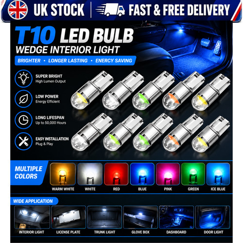 10x 501 bulb - 501, led