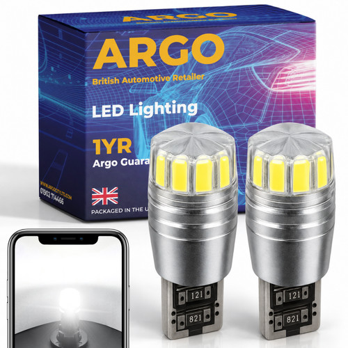 501 w5w t10 led bulbs - 2x,